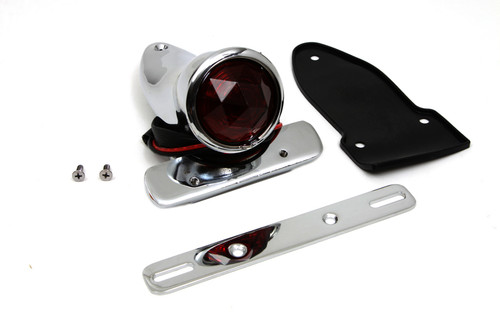 V-Twin - Bates Bobber Tail Lamp Assembly Chrome