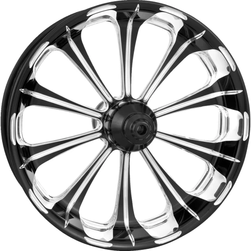 Performance Machine (PM) #1204-7106P-RELAJ-BMP - Wheel - Revolution - Front - Dual Disc/with ABS - Platinum Cut™ - 21x3.5 - '08+ FLD