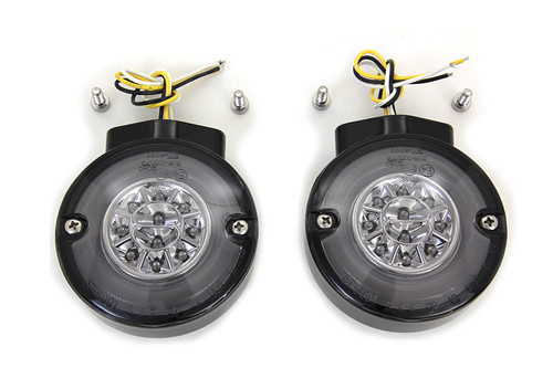 Wyatt Gatling #12-6030SFGBQE - LED Turn Signal Set Front Black
