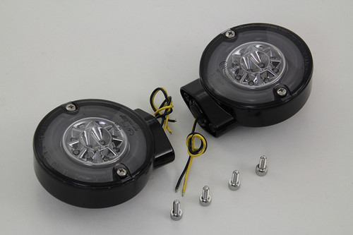 Wyatt Gatling #12-6030SRGBQE - Black LED Turn Signal Set Rear