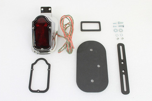 V-Twin - Replica Chrome Tombstone Style Tail Lamp Assembly