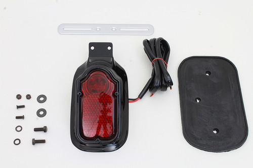 Wyatt Gatling - Glossy Black Tombstone Style Tail Lamp Assembly