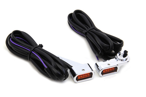 Wyatt Gatling #L22-0231CAE - Chrome LED Turn Signal Set