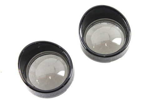 V-Twin #77173B - Deuce Style Turn Signal Visor Set Smoke