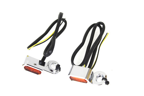 Wyatt Gatling #78411 - Chrome LED Turn Signal Set