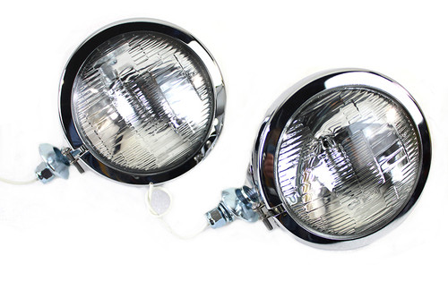 Wyatt Gatling #78475 - 4-1/2 inch Fluted Spotlamp Set with 12 Volt Bulb