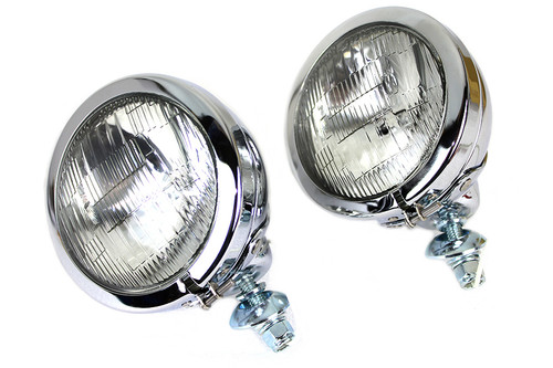 Wyatt Gatling #78477 - 4-1/2 inch Fluted Lens Spotlamp Set with 6 Volt Bulb