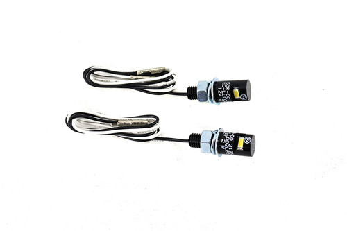 V-Twin #75839B - Black Burdett License Plate Bolt Set with LED