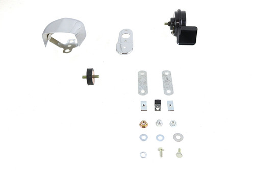 V-Twin #78612 - Softail Horn Kit with Chrome Cover