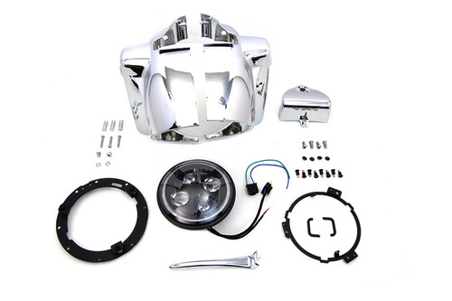 V-Twin - Headlamp Cowl Assembly Chrome
