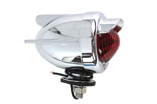 V-Twin #70438A - Bomber Marker Lamp Red 3 Fin Design