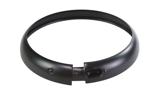 V-Twin - 7 inch Headlamp Black Outer Rim