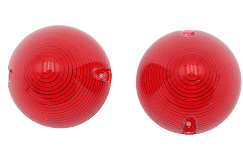 V-Twin #78952R - Bullistic Turn Signal Lenses Red