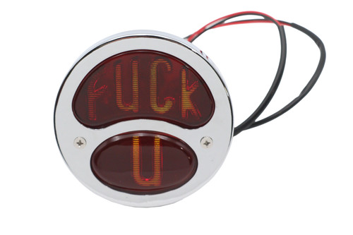 V-Twin - Fcuk U Tail Lamp Assembly Chrome