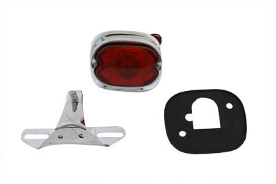 V-Twin - Chrome Tail Lamp and Bracket Kit
