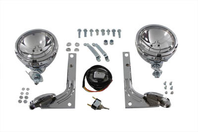 V-Twin - Clear Pursuit Spotlamp Kit