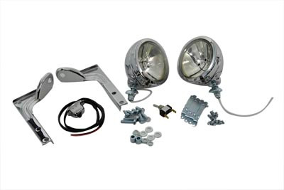 V-Twin - Clear Pursuit Spotlamp Kit