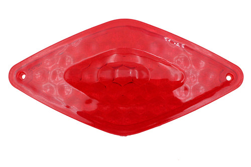 Wyatt Gatling #20-6532L - Tail Lamp Lens Only Diamond Style Red