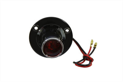 Wyatt Gatling #20-5513 - Black 1 inch Round Tail Lamp