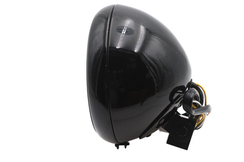 Wyatt Gatling #72171B - 7 inch Headlamp Assembly H-4 Type Black