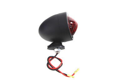 Wyatt Gatling #20-6505AB - Black Bullet Red Marker Lamp Dual Filament