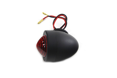 Wyatt Gatling #20-6505AB - Black Bullet Red Marker Lamp Dual Filament