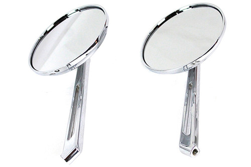 Wyatt Gatling #77959B4 - Air Flow Mirror Set with Straight Billet Stems