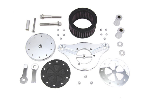 Wyatt Gatling #77420B - Wyatt Gatling Air Cleaner Kit Chrome