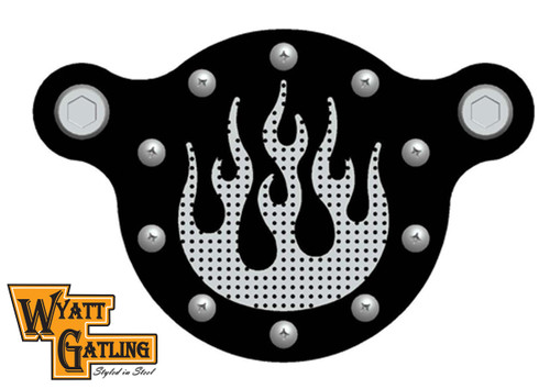 Wyatt Gatling #77420F - Wyatt Gatling Air Cleaner Kit Chrome