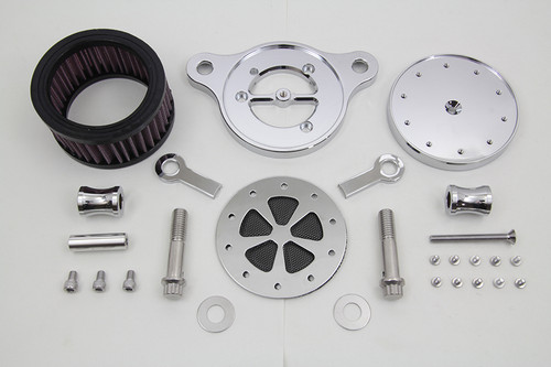 Wyatt Gatling #77570B - Wyatt Gatling Air Cleaner Kit Chrome