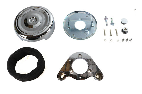 Wyatt Gatling - 8 inch Round Air Cleaner Kit Chrome