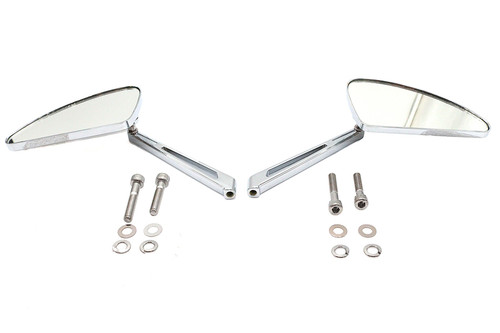 Wyatt Gatling #76181G - Teardrop Mirror Set with Slotted Stems
