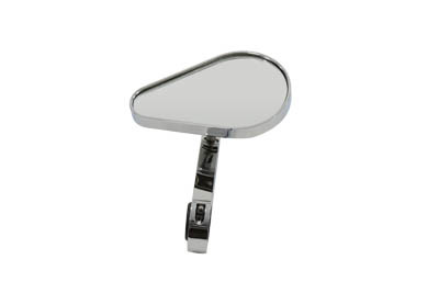 Wyatt Gatling #60-0057D - Teardrop Mirror with Clamp on Billet Stem