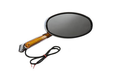Wyatt Gatling #M60-0099STB - Round Mirror Die Cast with Lighted Stem