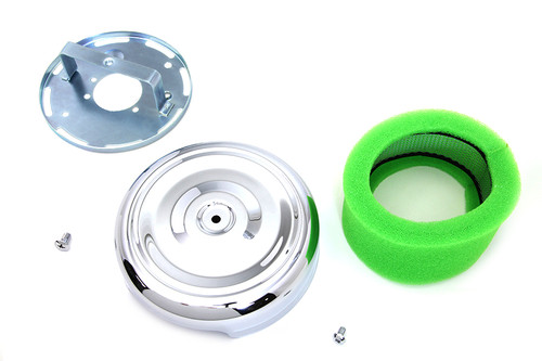 Wyatt Gatling - Wyatt Gatling 8 inch Round Air Cleaner Chrome