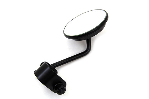 Wyatt Gatling #72271DB - Black 3 inch Round Mini Mirror with Clamp on Stem