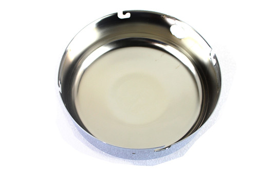 V-Twin #34-0047+CHROME - Round Air Cleaner Cover with World's Fair Emblem
