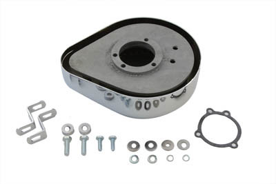 Wyatt Gatling - Teardrop Air Cleaner Kit Chrome Flame