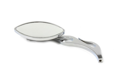 Wyatt Gatling - Druid Mirror Oval Style with Flame Billet Stem