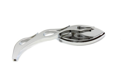 Wyatt Gatling - Druid Mirror Oval Style with Flame Billet Stem