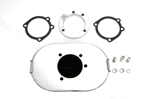Wyatt Gatling #19394 - Chrome Oval Mesh Air Cleaner