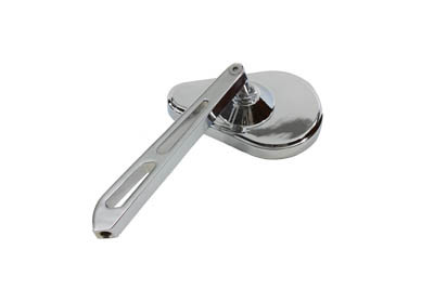 Wyatt Gatling #60-0057DH - Teardrop Mirror Chrome with Billet Slotted Stem