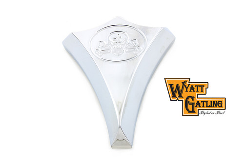 Wyatt Gatling - Chrome Billet Skull Style Carburetor Cover