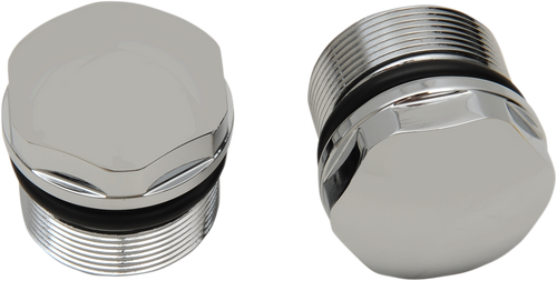 Drag Specialties #C23-0218D - Fork Tube Cap - Chrome - 39 mm