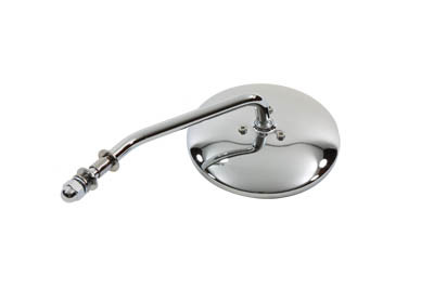 Wyatt Gatling - Round Mirror with Short Stem Chrome