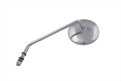 Wyatt Gatling - Round Mirror with Long Stem Chrome