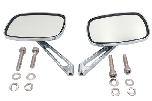 Wyatt Gatling #60-0009S - Chrome Eagle Spirit Mirror Set