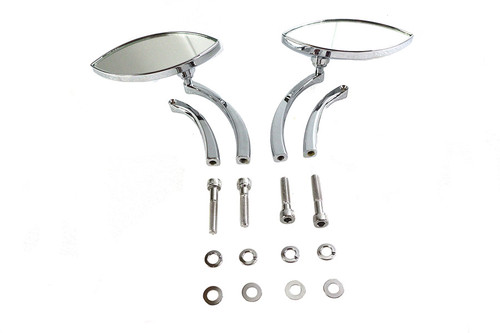 Wyatt Gatling #76533B4 - Eagle Eye Mirror Set Billet Chrome