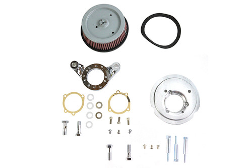 Wyatt Gatling - Hi-Flow Air Cleaner Backing Plate Kit Chrome