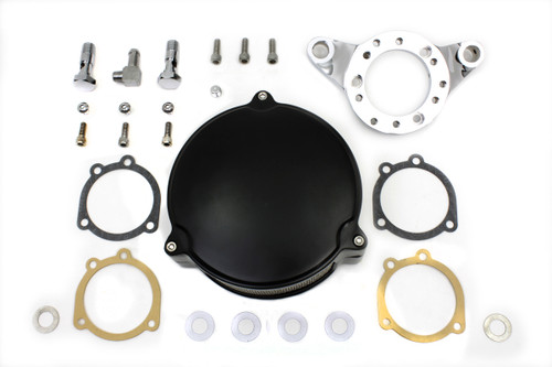 V-Twin - Black Wyatt Gatling Air Cleaner Assembly